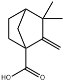 3,3-DIMETHYL-2-METHYLENE-BICYCLO[2.2.1]HEPTANE-1-CARBOXYLIC ACID Struktur