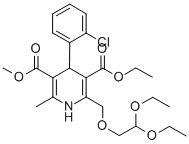 3-Ethyl-5-methyl-4-(2-chlorophenyl)-2-(2,2-diethoxy-ethoxymethyl)-6-methyl-1,4-dihydropyridine-3,5-dicarboxylate