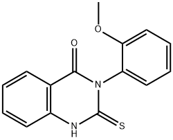 2-MERCAPTO-3-(2-METHOXY-PHENYL)-3H-QUINAZOLIN-4-ONE Struktur