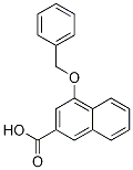 2-Naphthalenecarboxylic acid, 4-(phenylMethoxy) Struktur