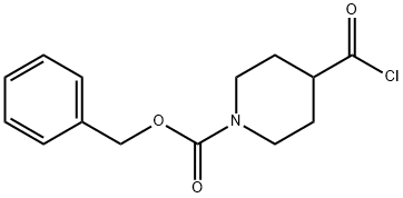 Benzyl 4-(chlorocarbonyl)tetrahydro-1(2H)-pyridinecarboxylate Struktur