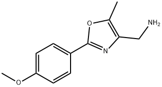 {[2-(4-methoxyphenyl)-5-methyl-1,3-oxazol-4-yl]methyl}amine Struktur