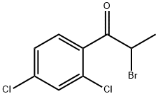 2-bromo-1-(2,4-dichlorophenyl)propan-1-one Struktur