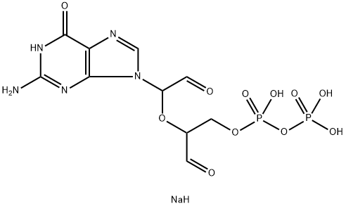 GUANOSINE 5'-DIPHOSPHATE, PERIODATE OXIDIZED SODIUM SALT Struktur