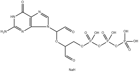 GUANOSINE 5'-TRIPHOSPHATE 2',3'-DIALDEHYDE SODIUM SALT Struktur