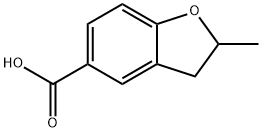 2-METHYL-2,3-DIHYDRO-BENZOFURAN-5-CARBOXYLIC ACID Struktur