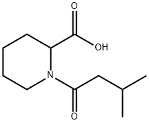 1-(3-Methylbutanoyl)-2-piperidinecarboxylic acid Struktur