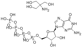 GUANOSINE 5'-TETRAPHOSPHATE TRIS SALT Struktur