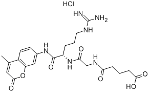 GLUTARYL-GLY-ARG-AMC HCL Struktur