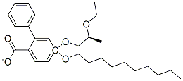 4-[(S)-(-)-2-ethoxypropoxy]phenyl-4-(decyloxy)benzoate Struktur