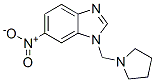 6-nitro-1-(pyrrolidin-1-ylmethyl)benzoimidazole Struktur