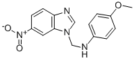 1H-Benzimidazole-1-methanamine, N-(4-methoxyphenyl)-6-nitro- Struktur