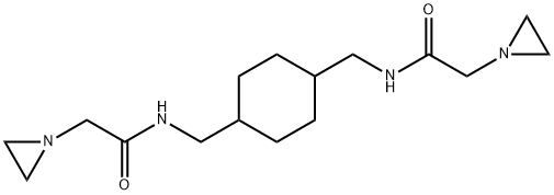 N,N'-[(1,4-Cyclohexanediyl)dimethylene]bis(1-aziridineacetamide) Struktur