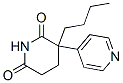 3-butyl-3-(4-pyridyl)piperidine-2,6-dione Struktur