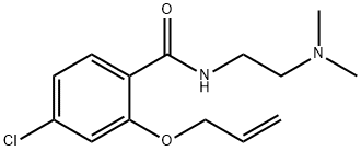 2-(Allyloxy)-4-chloro-N-[2-(dimethylamino)ethyl]benzamide Struktur