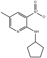 2-CyclopentylaMino-5-Methyl-3-nitropyridine Struktur