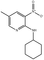 2-Cyclohexylamino-5-methyl-3-nitropyridine Struktur