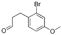 Benzenepropanal, 2-broMo-4-Methoxy- Struktur