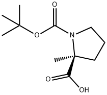 N-BOC-ALPHA-METHYL-L-PROLINE Struktur