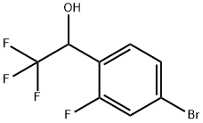 1-(4-broMo-2-fluorophenyl)-2,2,2-trifluoroethanol Struktur