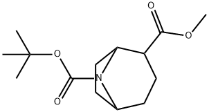 methyl 8-boc-8-azabicyclo[3.2.1]octane-2-carboxylate Struktur