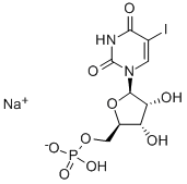 5-IODOURIDINE 5'-MONOPHOSPHATE SODIUM SALT Struktur