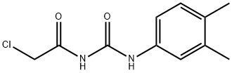 2-CHLORO-N-{[(3,4-DIMETHYLPHENYL)AMINO]CARBONYL}ACETAMIDE Struktur