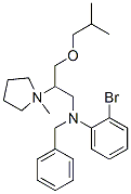 N-benzyl-N-[3-(2-methylpropoxy)-2-(1-methyl-2,3,4,5-tetrahydropyrrol-1 -yl)propyl]aniline bromide Struktur