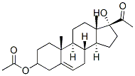 20-Oxopregn-5-ene-3,17-diol 3-acetate Struktur