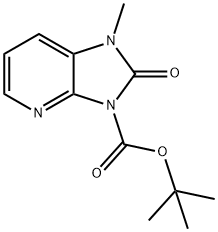 tert-Butyl 1-methyl-2-oxo-1H-imidazo[4,5-b]pyridine-3(2H)-carboxylate Struktur