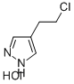 1H-PYRAZOLE, 4-(2-CHLOROETHYL)-, MONOHYDROCHLORIDE Struktur