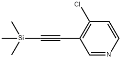 4-Chloro-3-((trimethylsilyl)ethynyl)pyridine Struktur