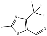 2-Methyl-4-(trifluoromethyl)-1,3-thiazole-5-carbaldehyde Struktur