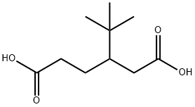 3-TERT-BUTYLADIPIC ACID Struktur