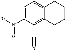 2-nitro-5,6,7,8-tetrahydronaphthalene-1-carbonitrile Struktur