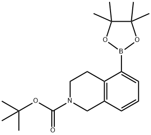 tert-Butyl 5-(4,4,5,5-tetraMethyl-1,3,2-dioxaborolan-2-yl)-3,4-dihydroisoquinoline-2(1H)-carboxylate Struktur