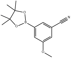 3-Cyano-5-methoxyphenylboronic acid,pinacol ester Struktur