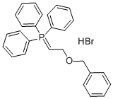 (2-BENZYLOXYETHYL)TRIPHENYLPHOSPHONIUM BROMIDE Struktur