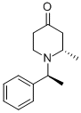 (s)-2-methyl-1-((s)-1-phenylethyl)piperidin-4-one Struktur