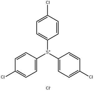 TRIS-(4-CHLOROPHENYL)-SULFONIUM CHLORIDE Struktur