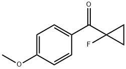 Methanone, (1-fluorocyclopropyl)(4-methoxyphenyl)- (9CI) Struktur