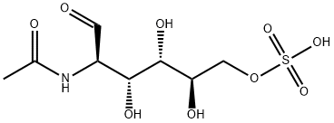 [(2R,3S,4R,5R)-5-acetamido-2,3,4-trihydroxy-6-oxohexyl] hydrogen sulfate Struktur