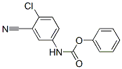 4-Chloro-3-cyanophenylcarbamic acid phenyl ester Struktur