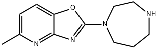 2-(1,4-diazepan-1-yl)-5-methyl[1,3]oxazolo[4,5-b]pyridine(SALTDATA: FREE) Struktur