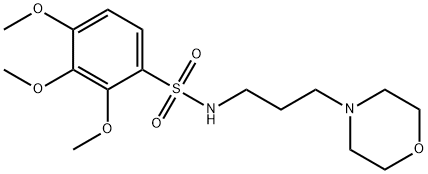 2,3,4-trimethoxy-N-(3-morpholin-4-ylpropyl)benzenesulfonamide Struktur