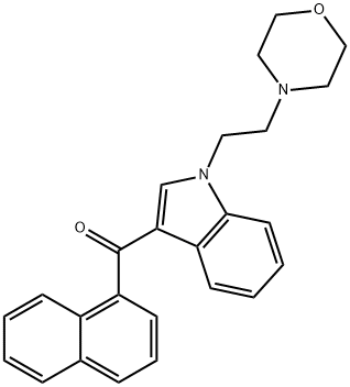 [1-[2-(4-Morpholinyl)ethyl]-1H-indol-3-yl]-1-naphthalenylmethanone Struktur