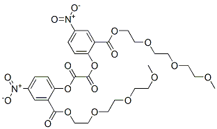 bis(4-nitro-2-(3,6,9-trioxadecyloxycarbonyl)phenyl)oxalate Struktur