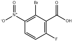 2-BroMo-6-fluoro-3-nitrobenzoic acid Struktur