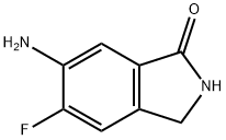 1H-Isoindol-1-one, 6-aMino-5-fluoro-2,3-dihydro- Struktur