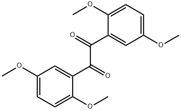 1,2-bis(2,5-dimethoxyphenyl)ethane-1,2-dione Struktur